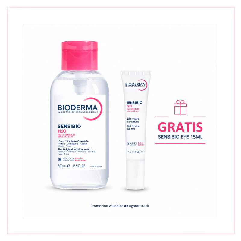 Sensibio H20 500ml Pompa Inversa GRATIS SENSIBIO EYE (BIODERMA)