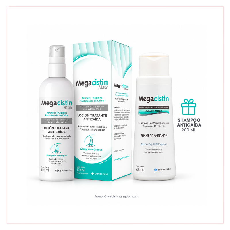 MEGACISTIN MAX LOCION ANTICAIDA SPRAY X120ML (LAB. SIEGFRIED)