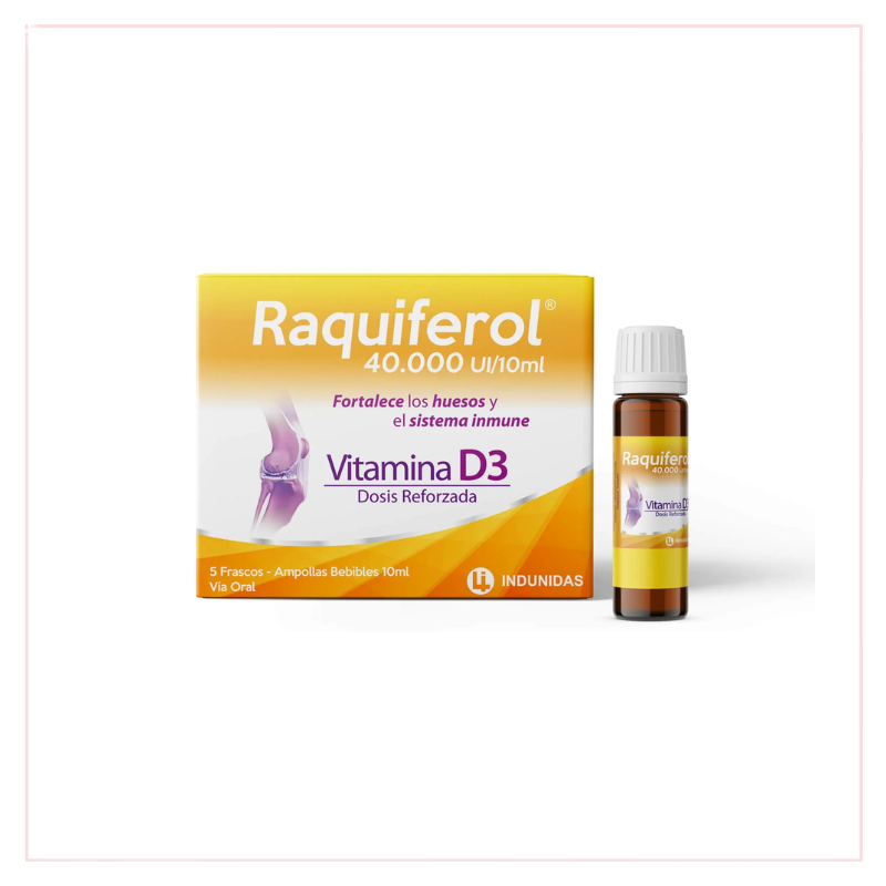 RAQUIFEROL 40.000 UI/10ML VITAMINA D3 (LAB. INDUNIDAS)