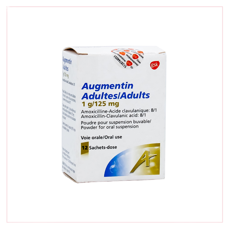 AUGMENTIN 1G/125 MG (12 SOBRES) GLAXO